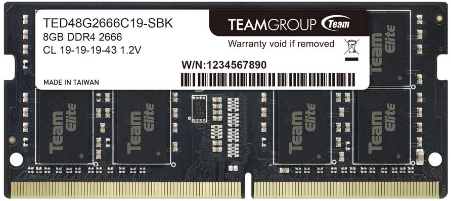 MEM TEAM GROUP 8GB 2666MHz 1.2V DDR4 NOTEBOOK