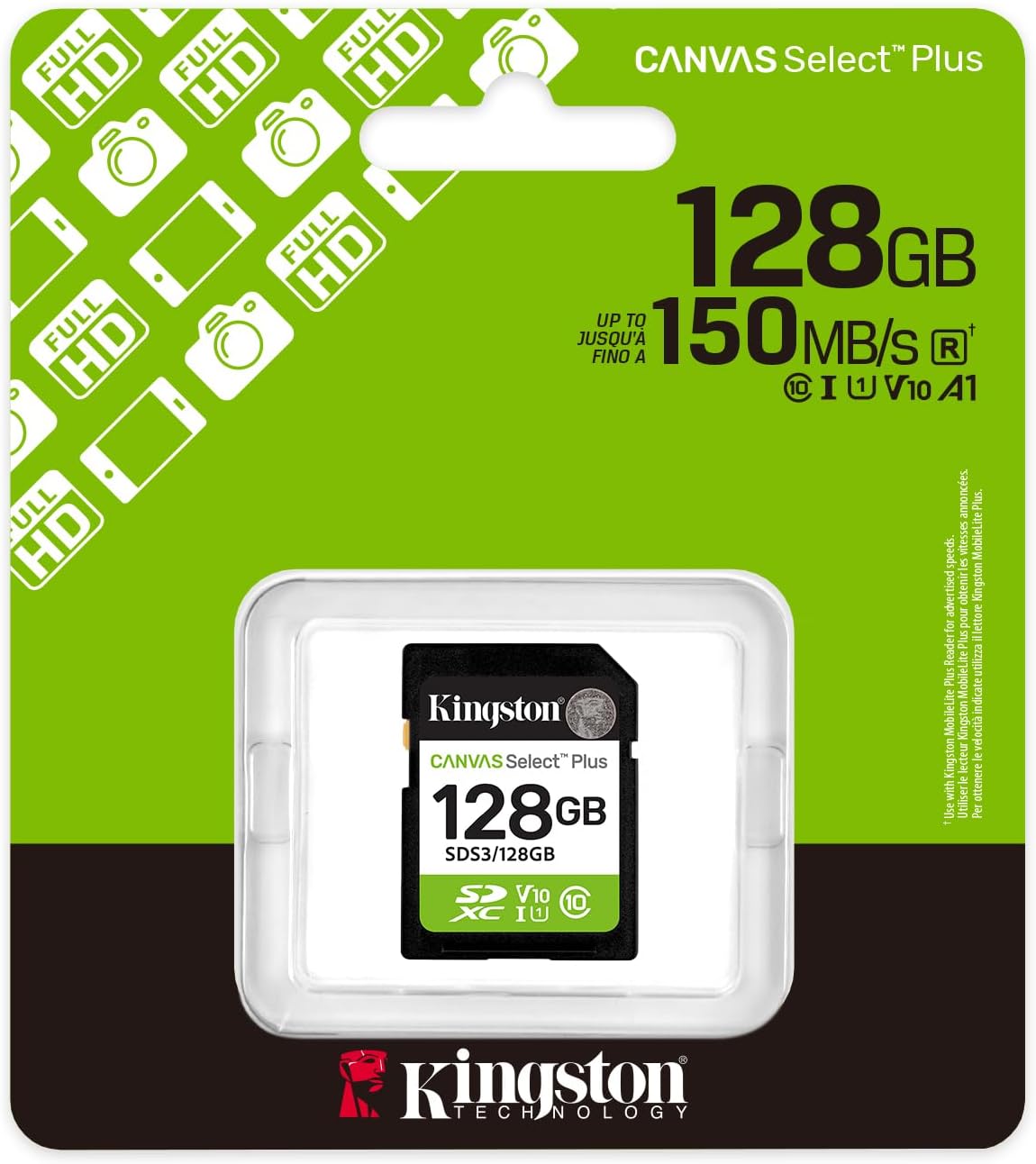 MEMORY CARD KINGSTON microSDXC GEN3 128GB 