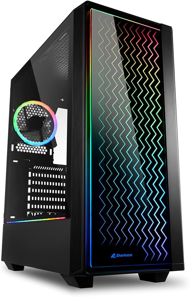 CASE SHARKOON LIT 200 RGB ATX GAMING