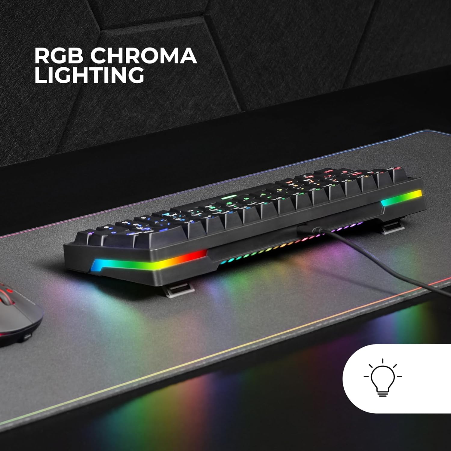 TASTIERA MARSGAMING RGB MKMINIPRO SWITCH BLACK
