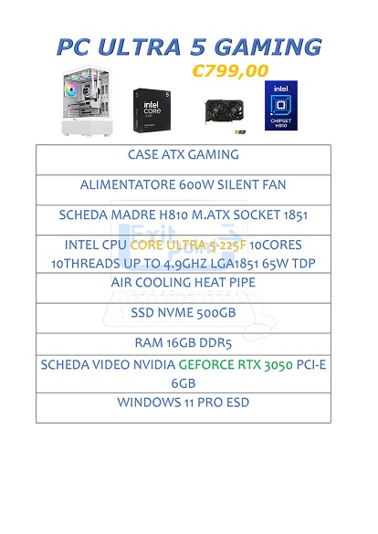 PC I5 GAMING ULTRA 5 DDR5