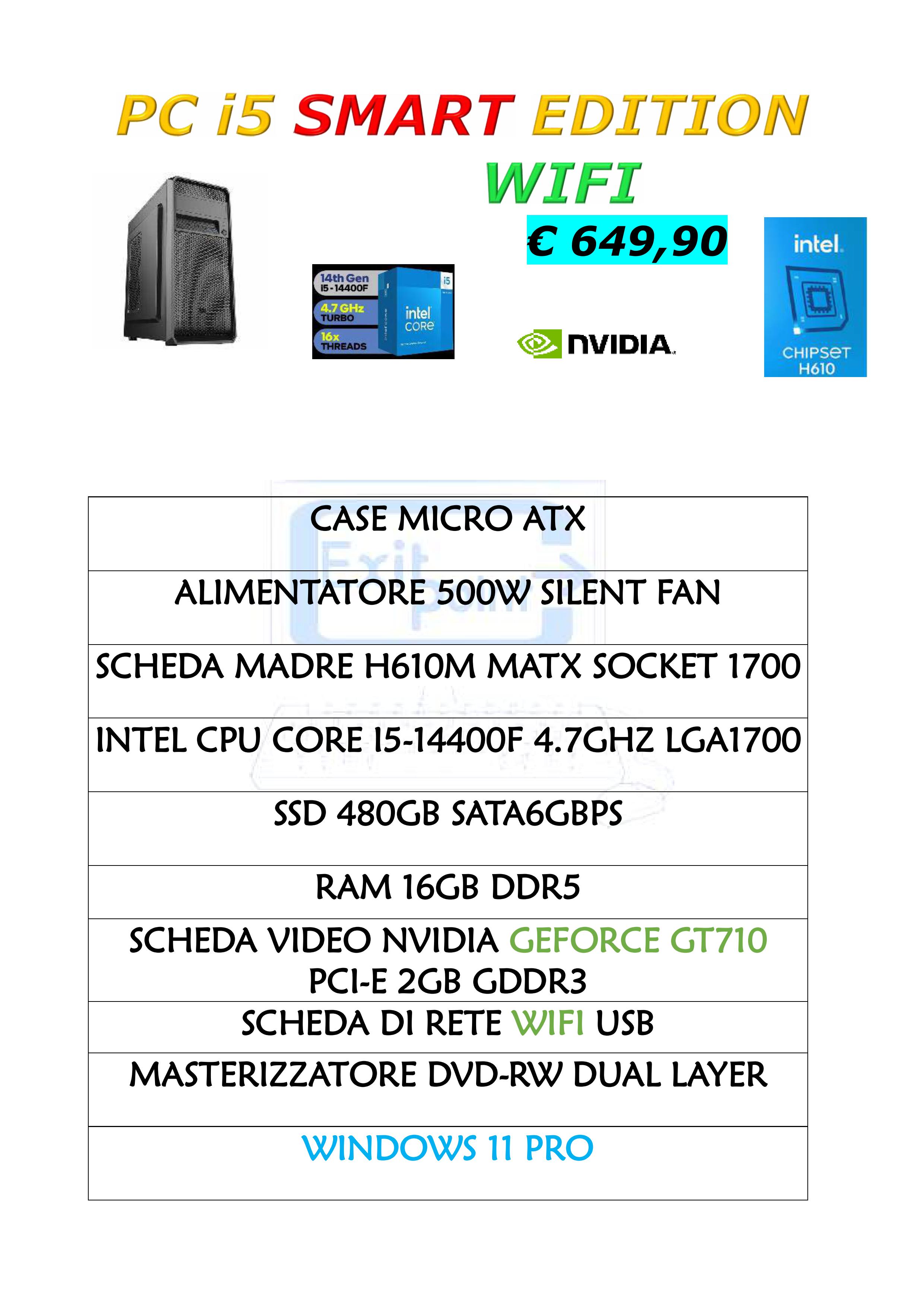 PC I5 SMART EDITION WIFI DDR5