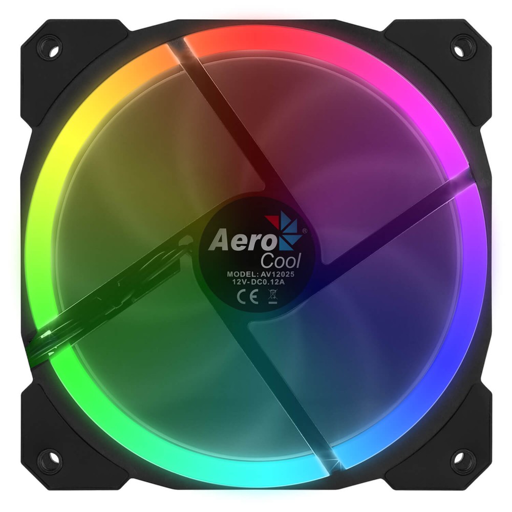 AEROCOOL ORBIT FAN 12X12 RGB LED