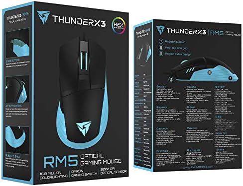 MOUSE GAMING THUNDER X3 RGB HEX USB RM5