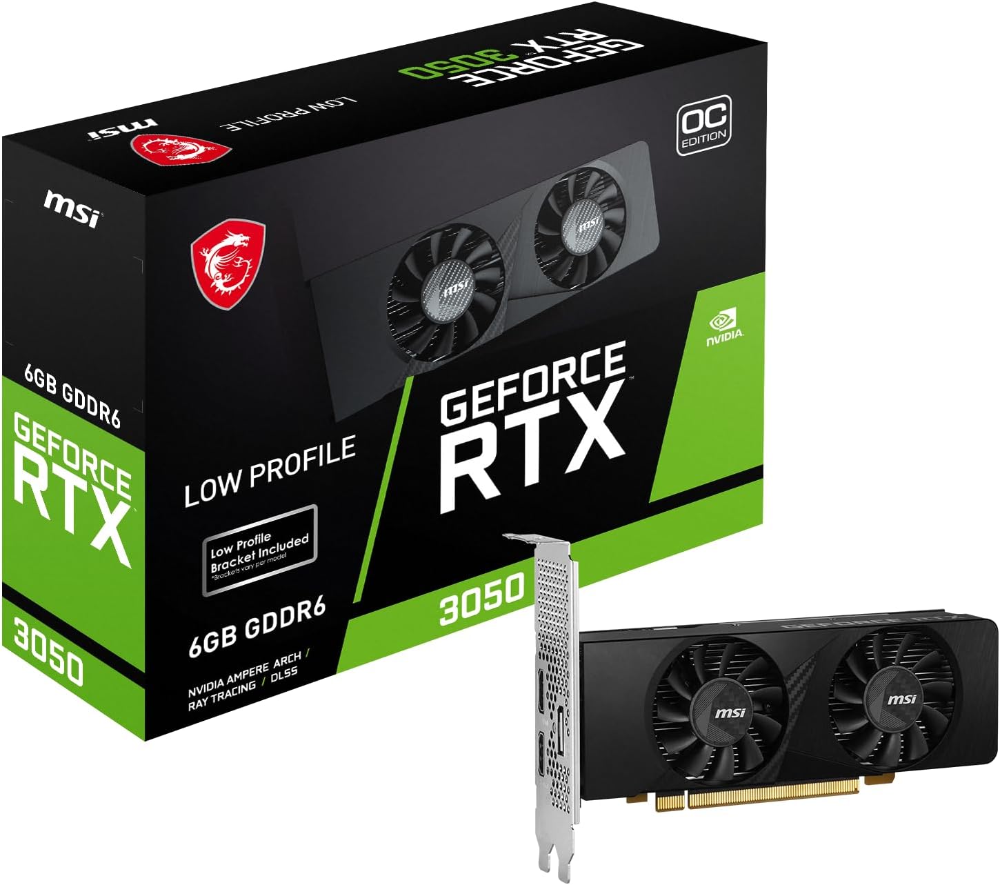 MSI RTX3050 LP 6G GDDR6 NVIDIA LOW PROFILE