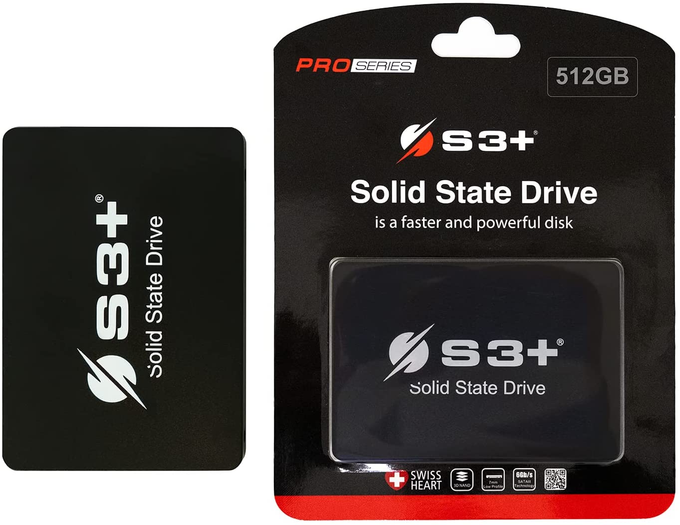 SSD S3+ PRO 512GB SATA 6GBIT/s 550MB