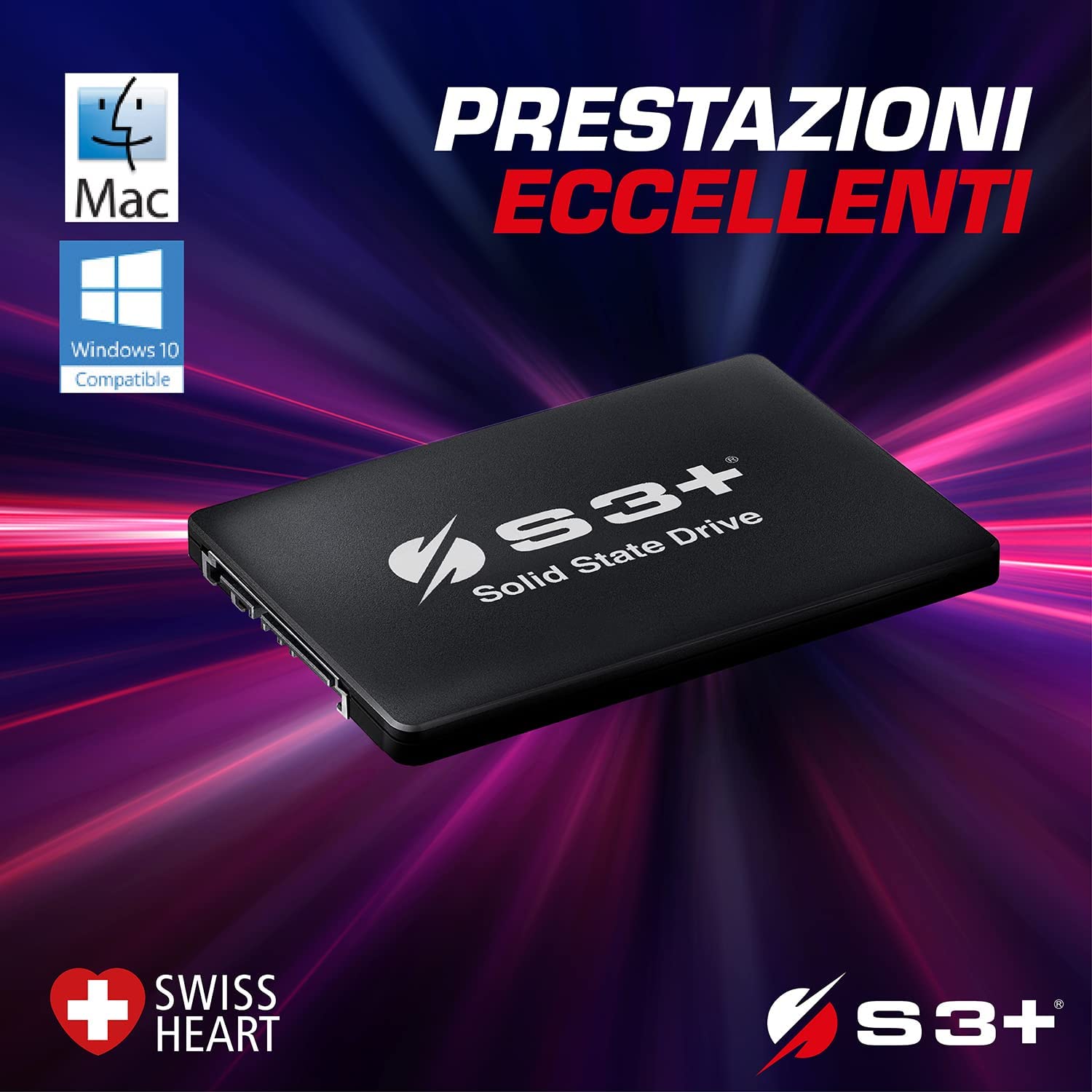 SSD S3+ PRO 512GB SATA 6GBIT/s 550MB