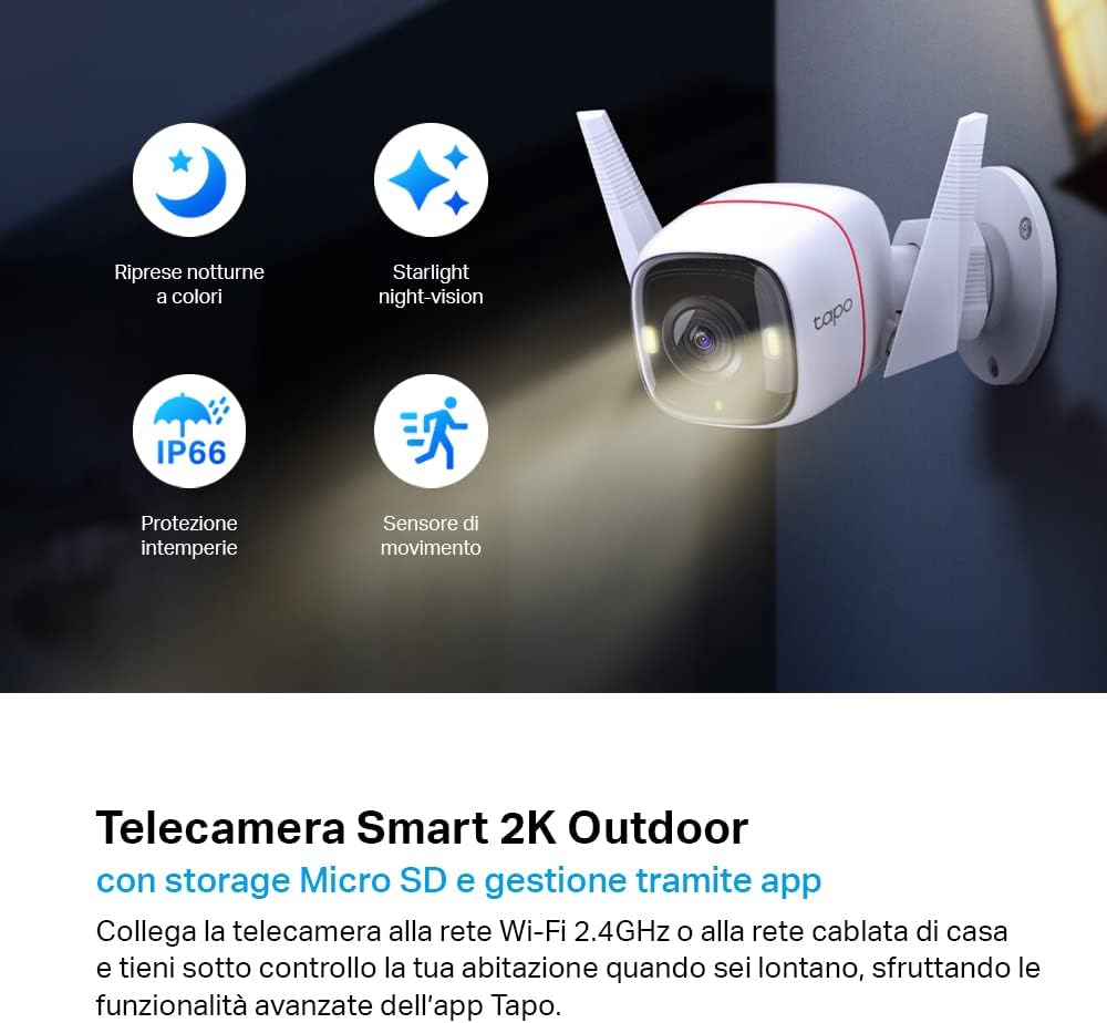 IP CAMERA TP-LINK TAPO TC65 OUTDOOR 2K