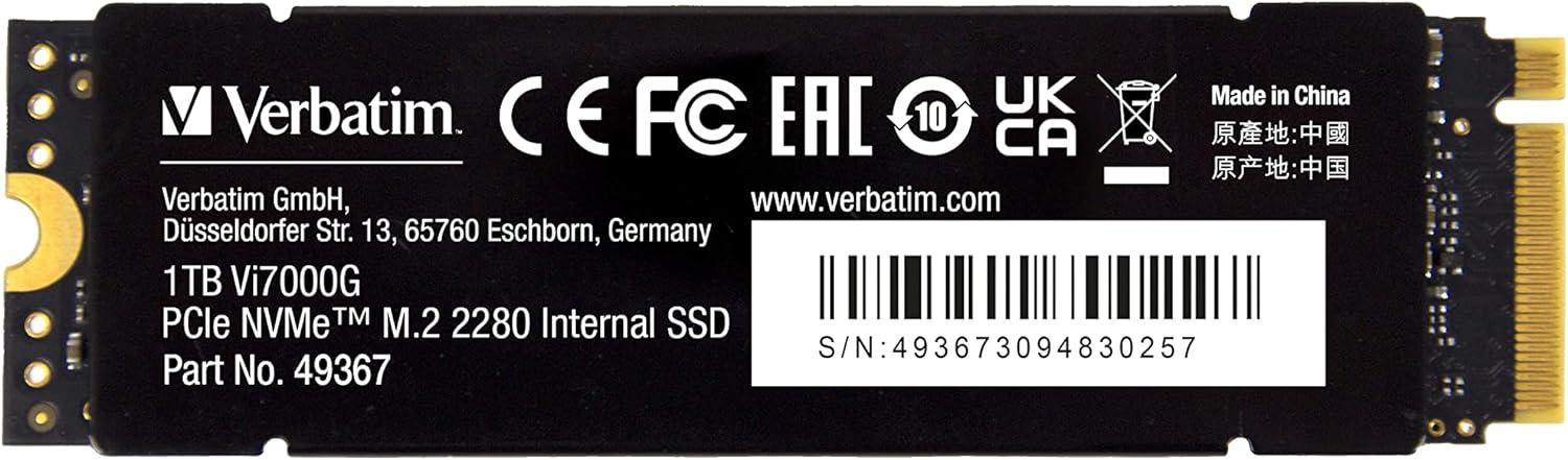 SSD VERBATIM NVMe 2280 M.2 VI7000G 1TB