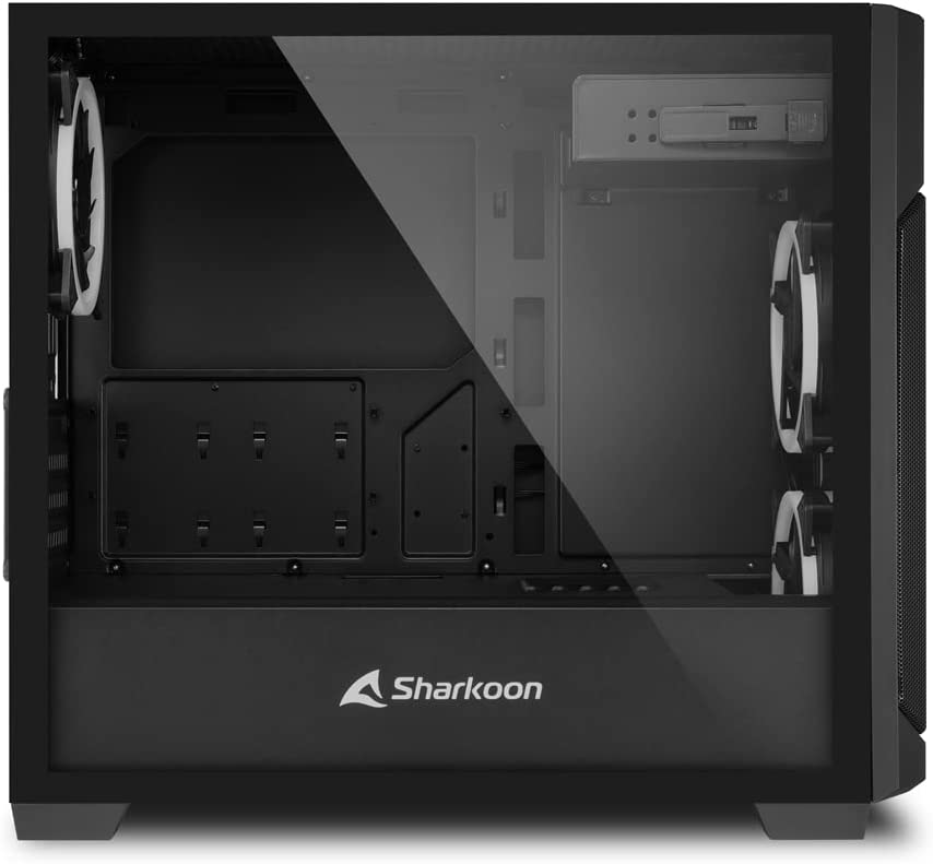 BOX SHARKOON V1000 RGB LAT VETRO ATX