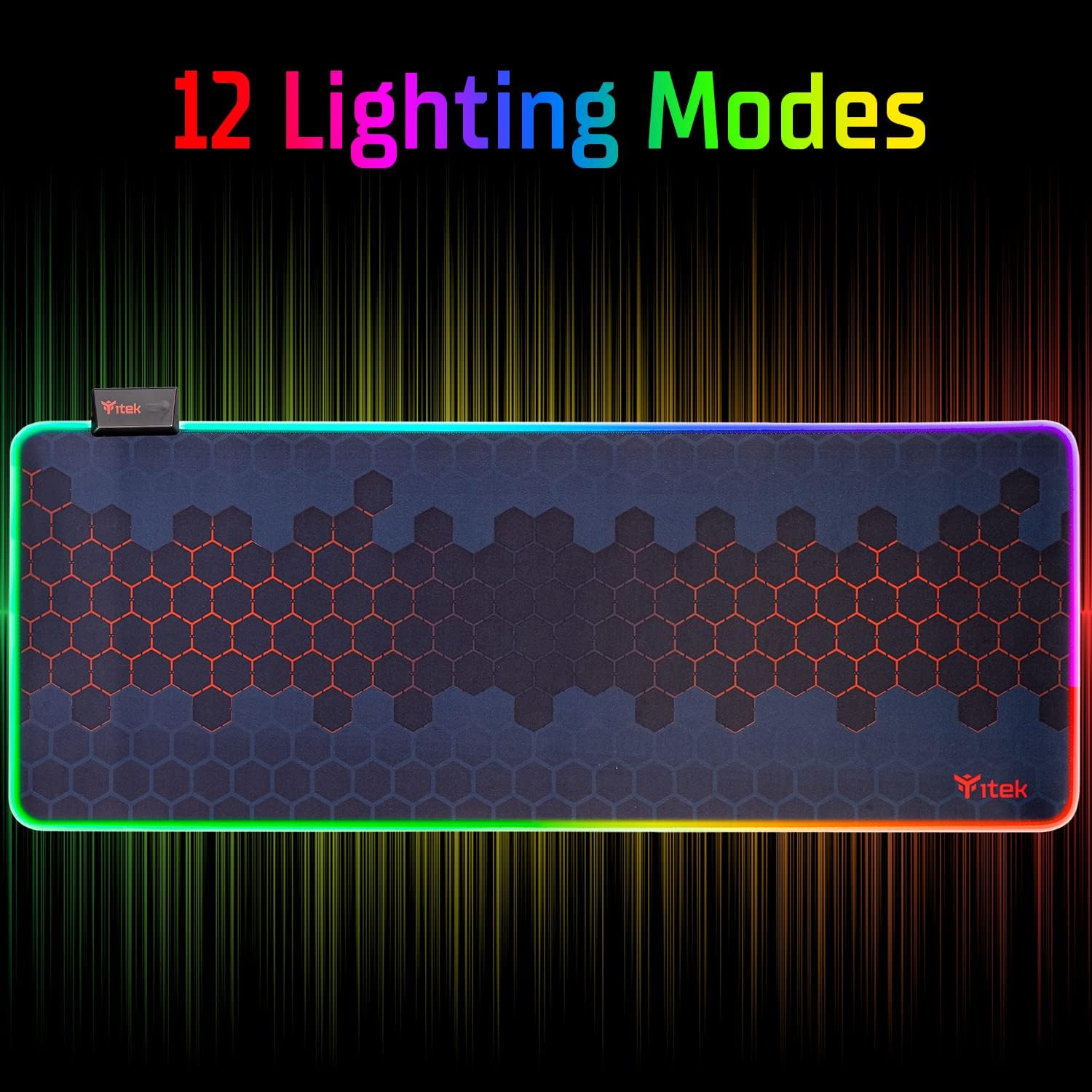 MOUSE PAD ITEK E1 GAMING RGB XXL 35X25CM 