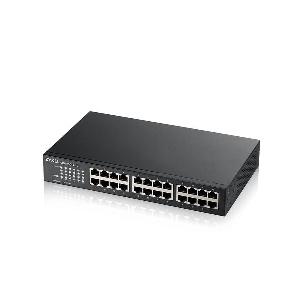 SWITCH ZYXEL GS1100 24P RACK 10/100/1000MBps