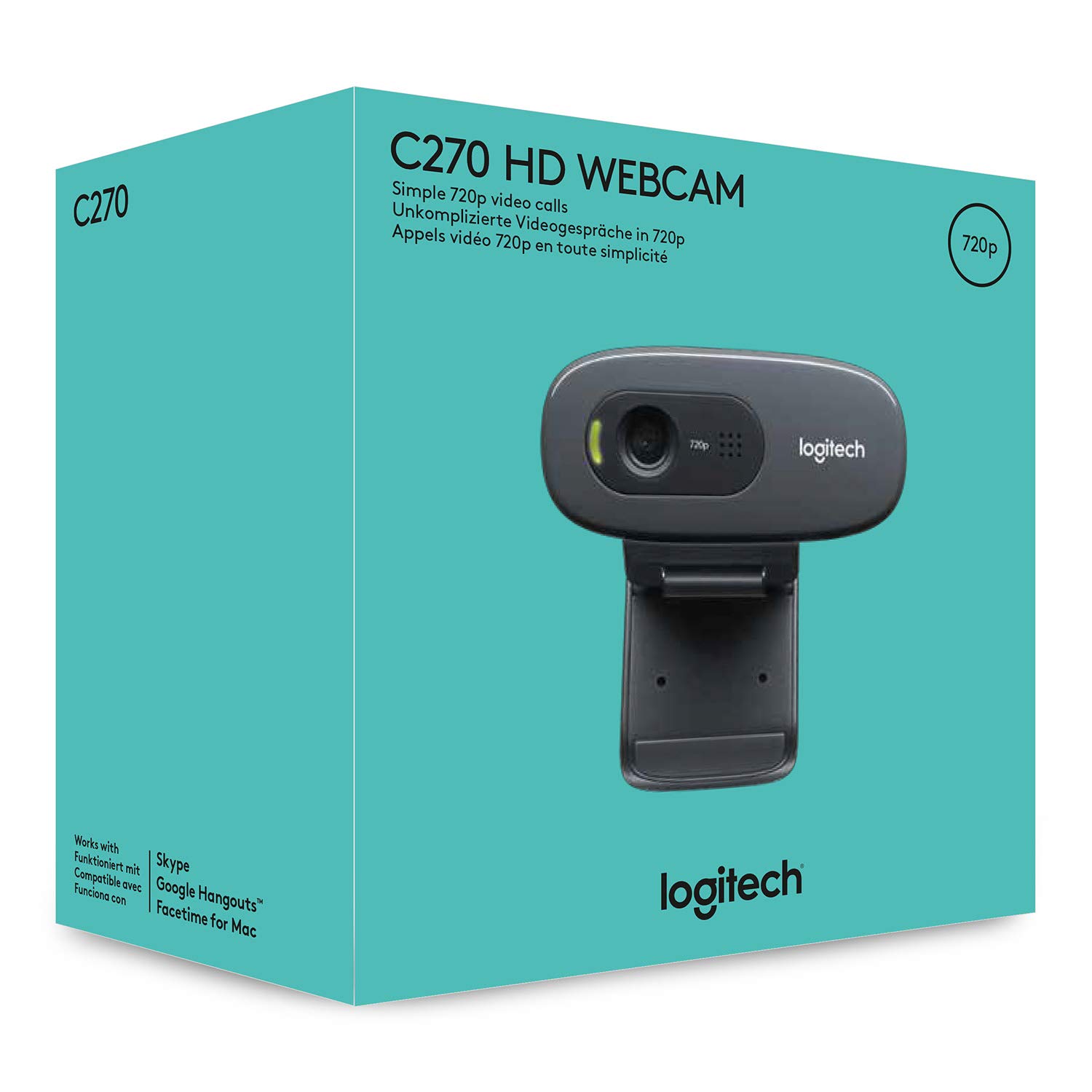WEBCAM LOGITECH C270 HD 720p USB2.0
