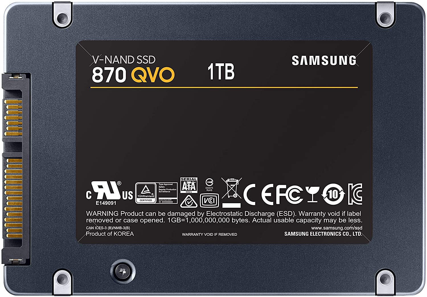 SSD SAMSUNG 870 QVO 1TB SATA
