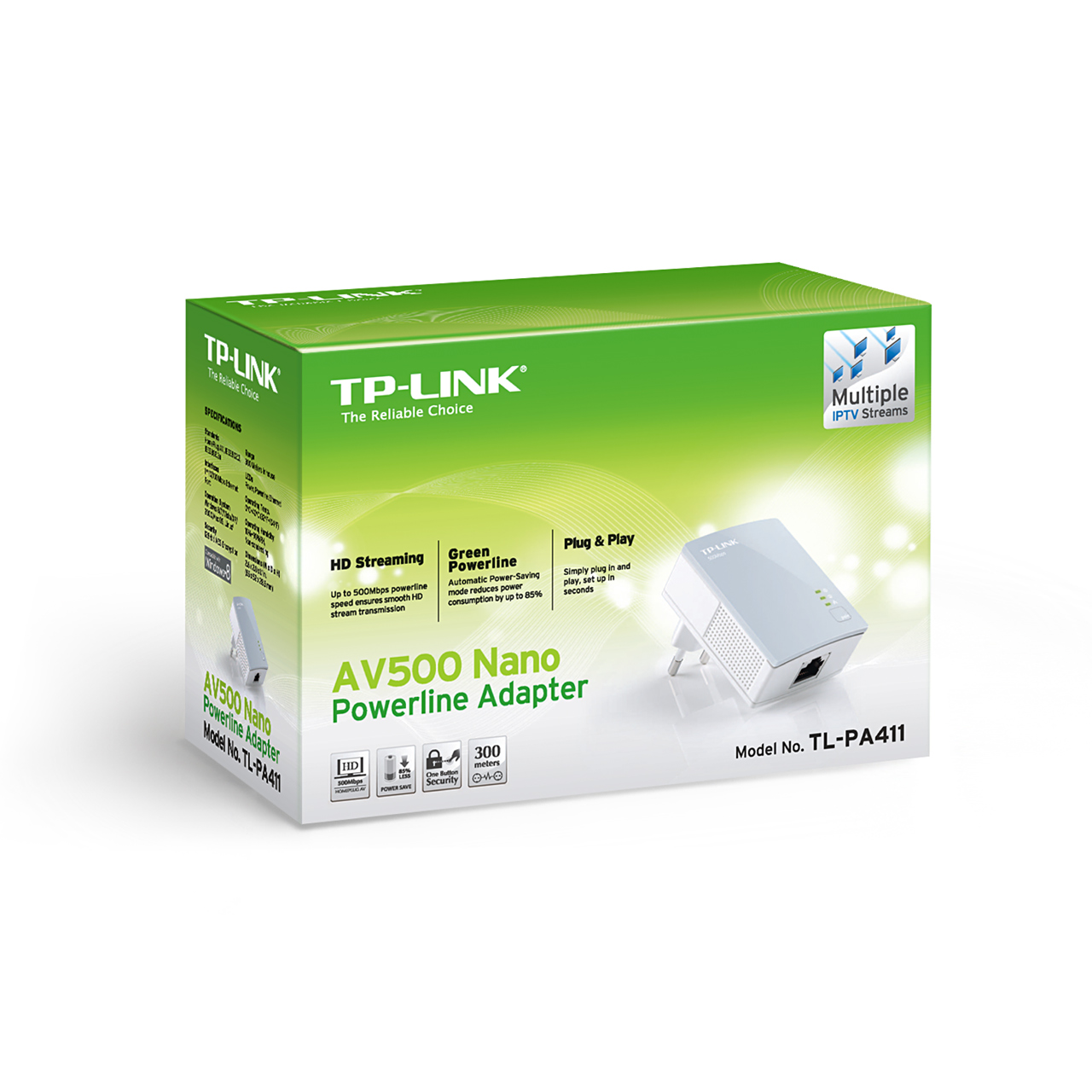 TP-LINK TL-PA411 POWERLINE 500Mbps