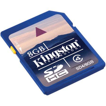 MEMORY CARD KINGSTON SDHC 8GB CL4