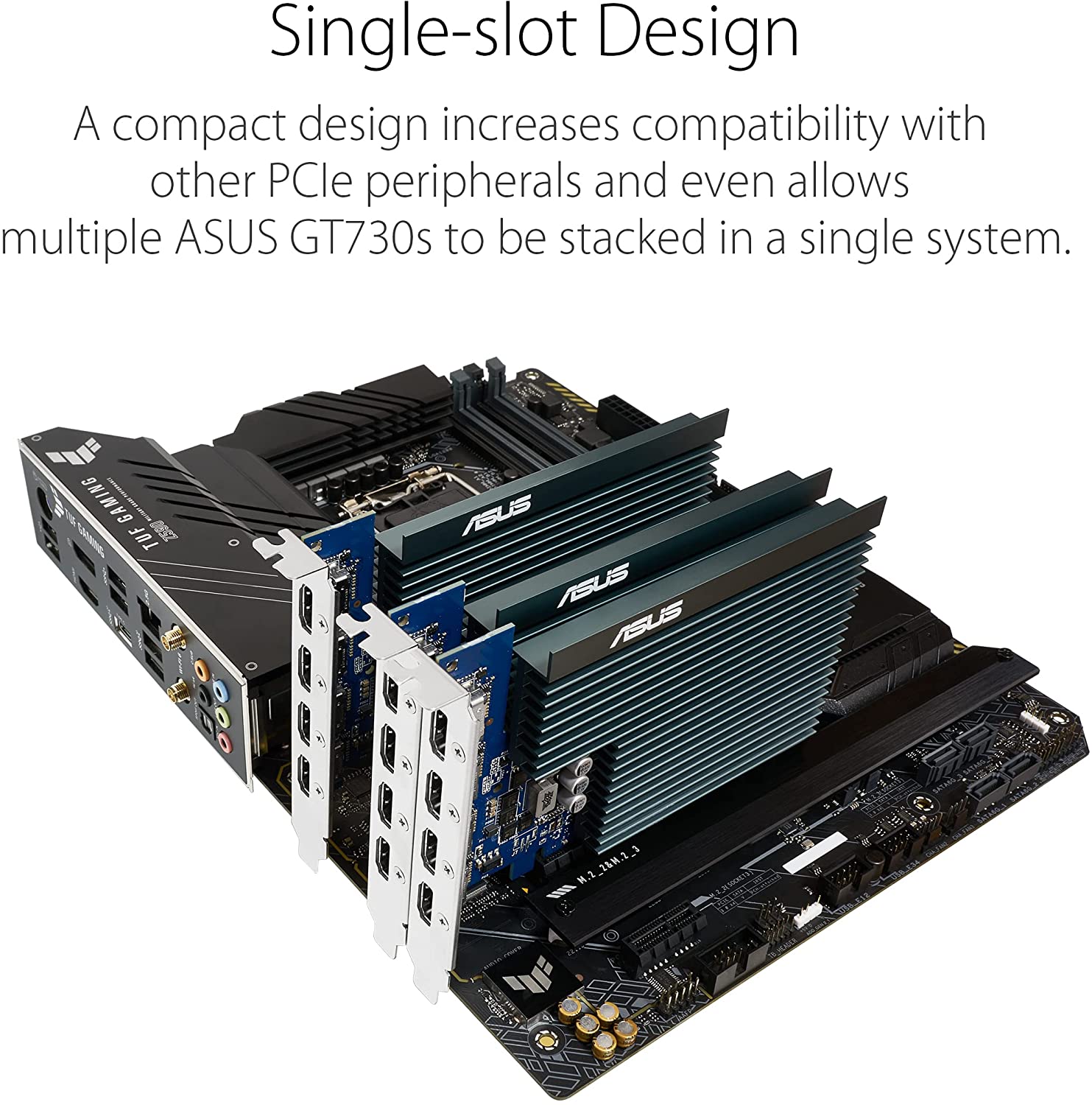 VD ASUS GEFORCE GT730 2GB SILENT 4 MONITOR PCIe