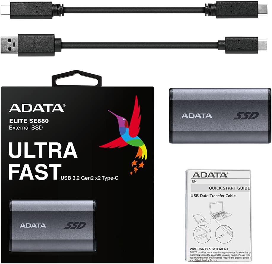 SSD ESTERNO USB 3.0 ADATA FAST 500GB