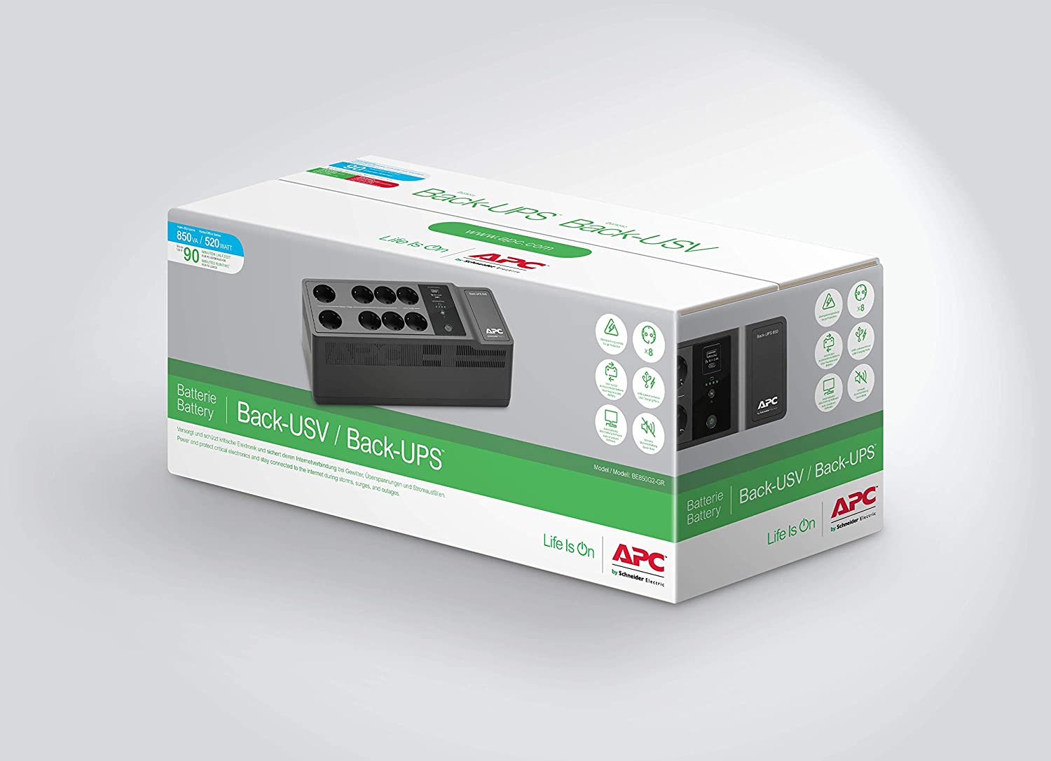 UPS APC BACK-UPS 850VA/520W USB TYPE-C