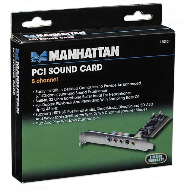 SCHEDA AUDIO 5.1 PCI MANHATTAN RETAIL