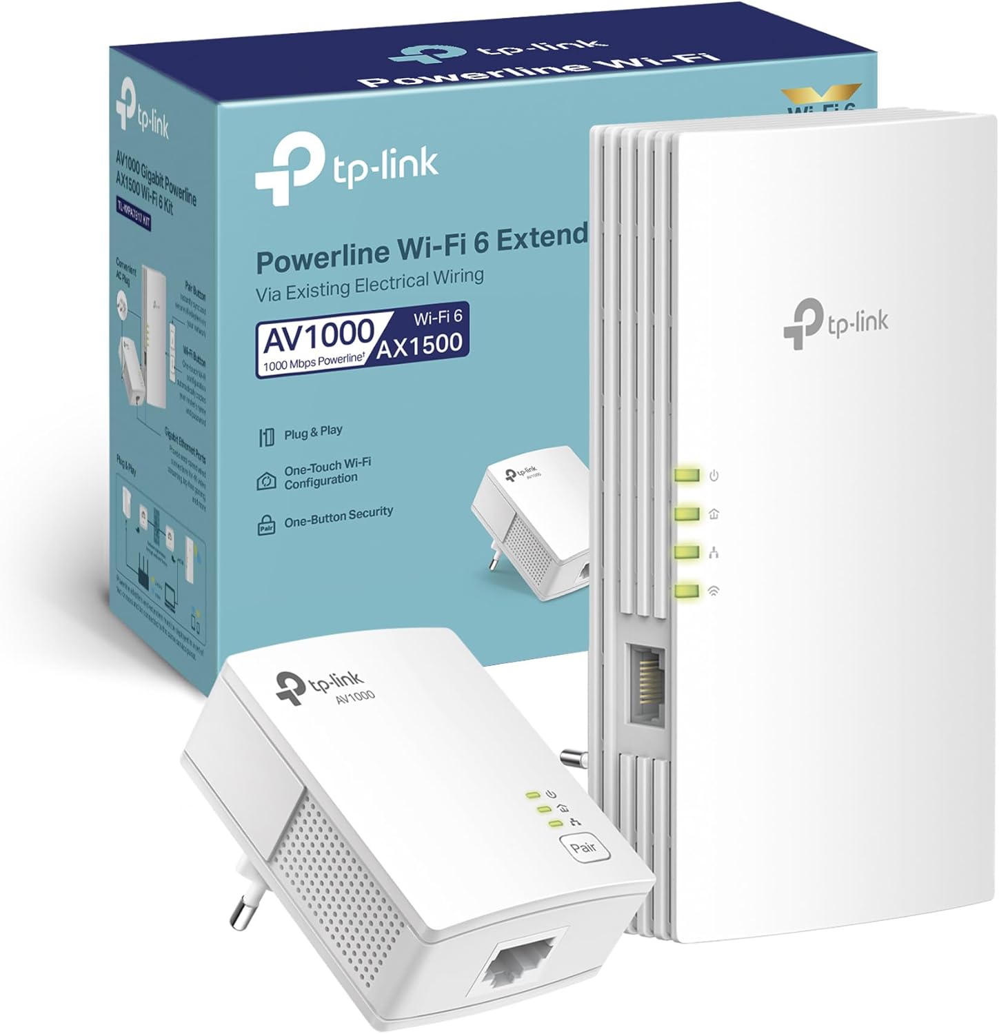 TP-LINK POWERLINE + WI-FI 6 AX1500 GIGA