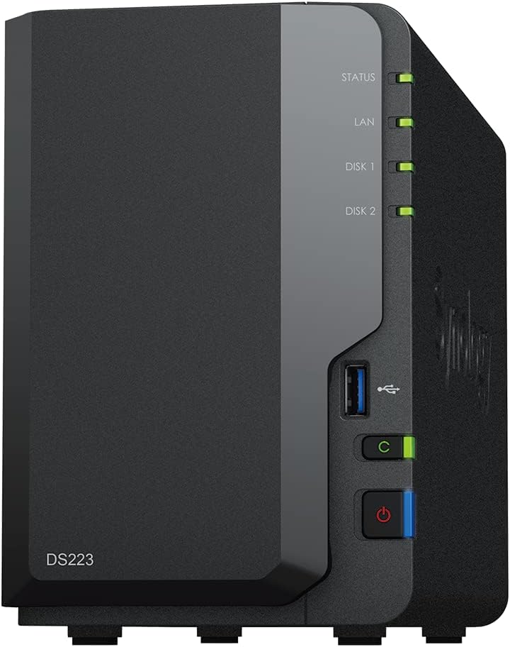 NAS SYNOLOGY DS223 LAN BLACK 2 BAY