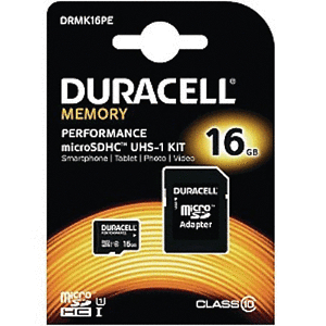 DURACELL MICROsd 16GB HCi CL10 