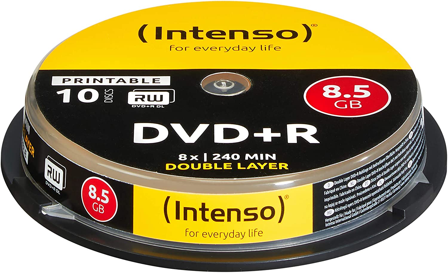 DVD+R INTENSO PRINTABLE 8.5GB DUAL LAYER 10PZ