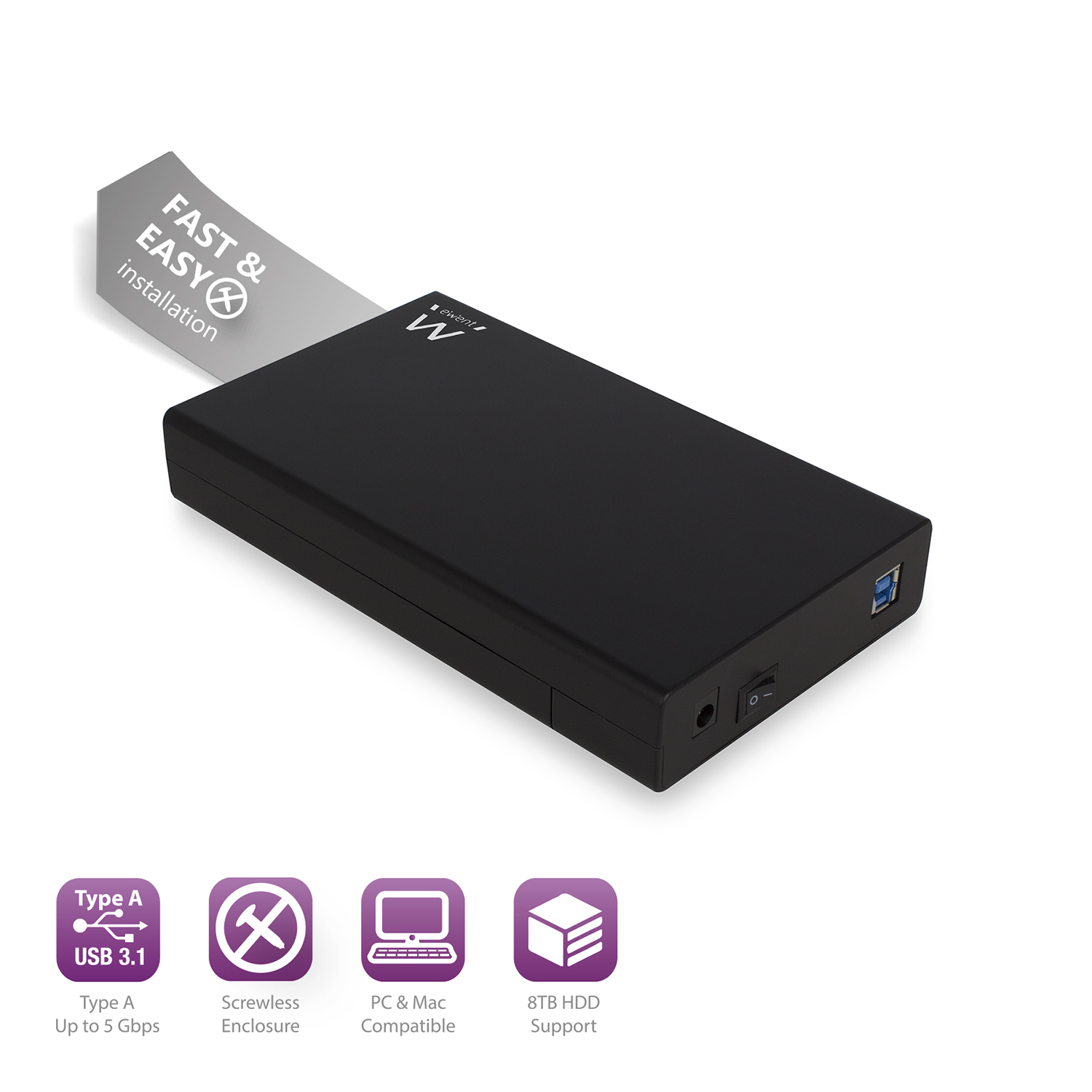 BOX ESTERNO 3.5 SATA USB 3.1 EW7055