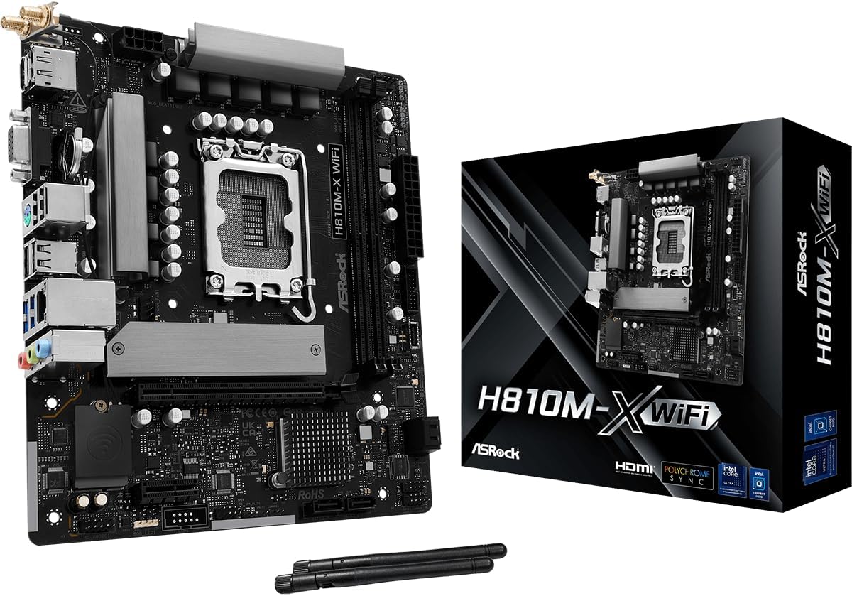 AS ROCK H810M-X WI-FI DDR5 SK1851 M.ATX