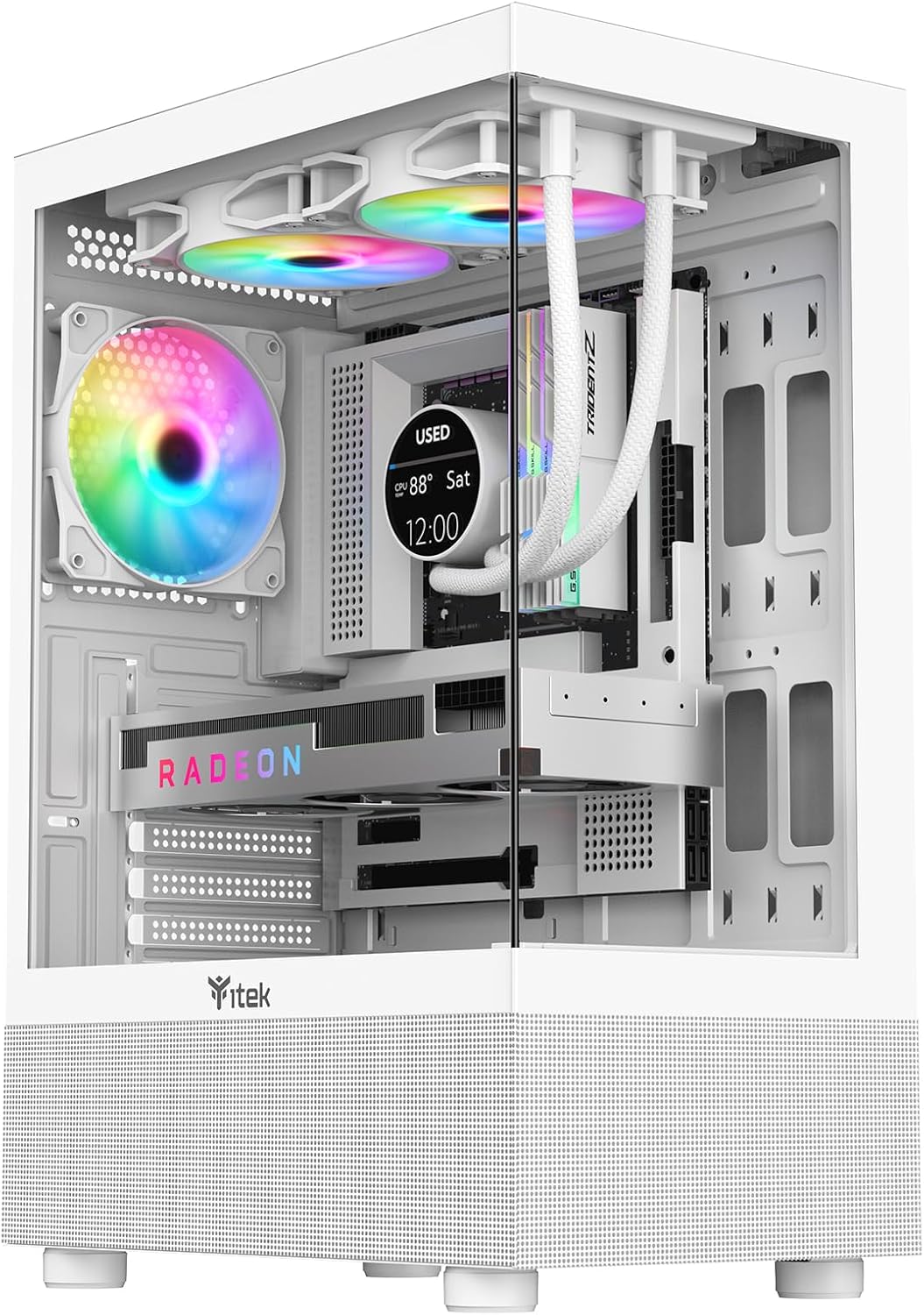 CASE ITEK SHOWBUI 33W GAMING ARGB WHITE