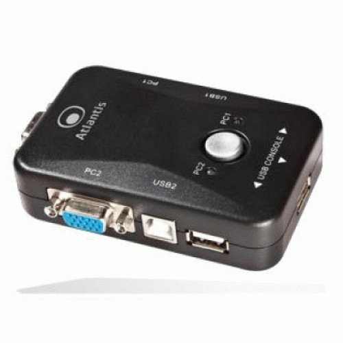 KVM SWITCH 2 PORTE VGA/AUDIO/USB2.0