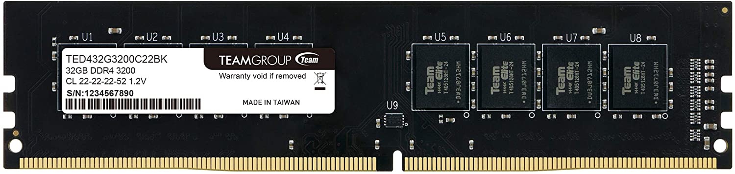 RAM TEAM ELITE  DDR4 32GB 3200MHz CL22