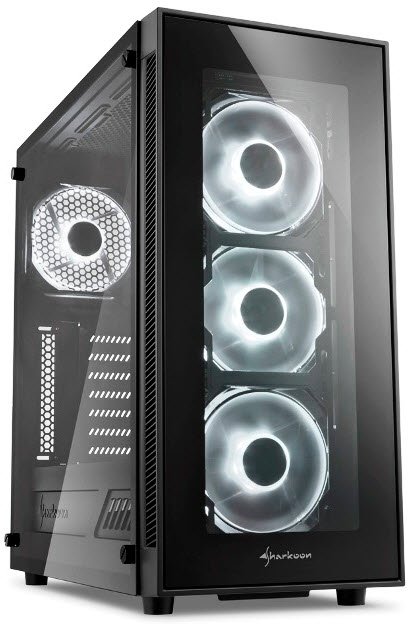 SHARKOON TG5 WHITE MIDDLE TOWER ATX BLACK