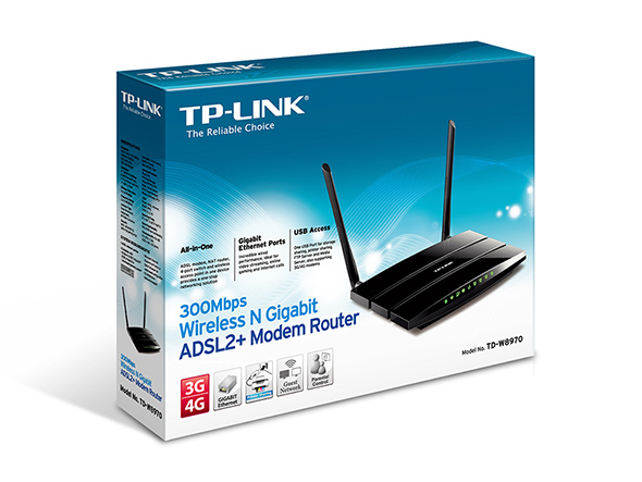 MODEM/ROUT. WiFi TP-LINK TD-W8970 300Mbs
