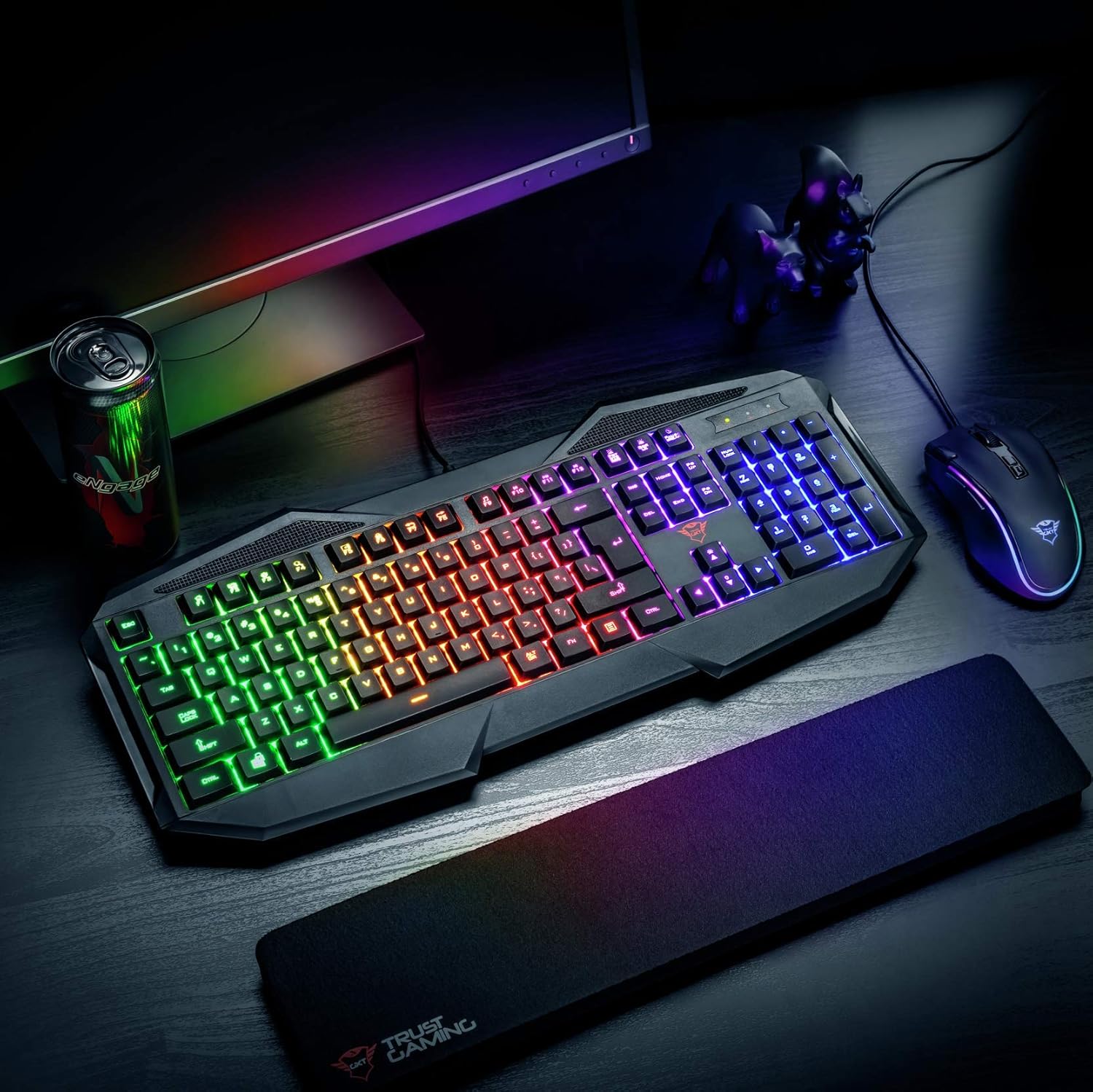 TASTIERA TRUST GAMING GTX 830-RW USB RGB