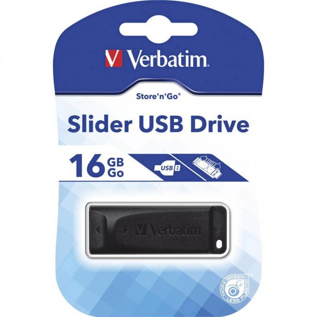 PENDRIVE VERBATIM 16GB SLIDER USB3.0