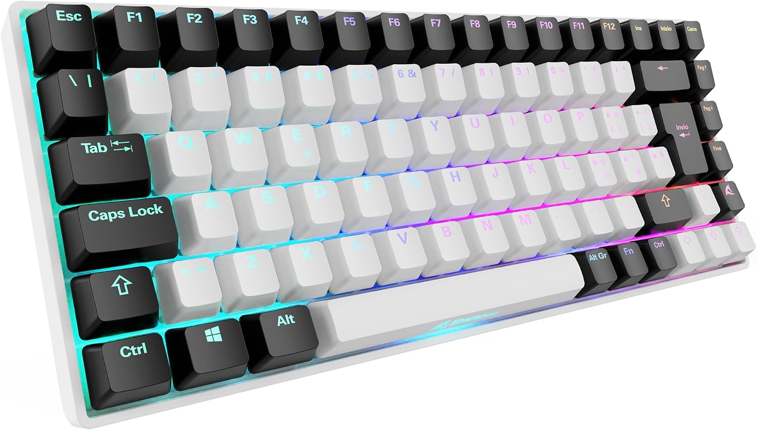 SHARKOON TASTIERA GAMING SKILLER SG50 S3 WH