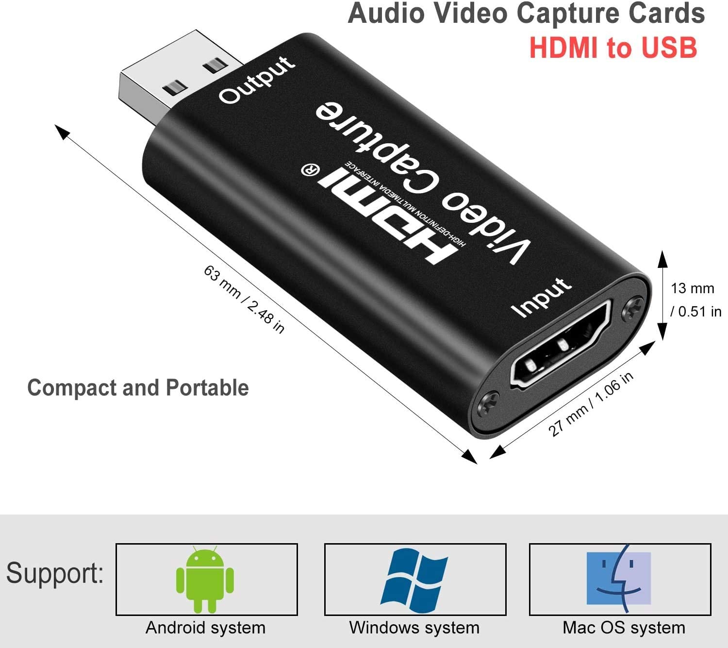VIDEO CAPTURE HDMI USB FULLHD 1080