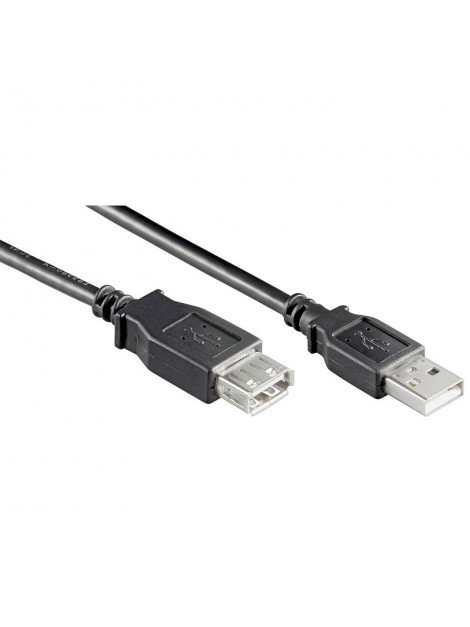 CAVO PROLUNGA USB 2.0 TIPO A/A M/F 0.50M
