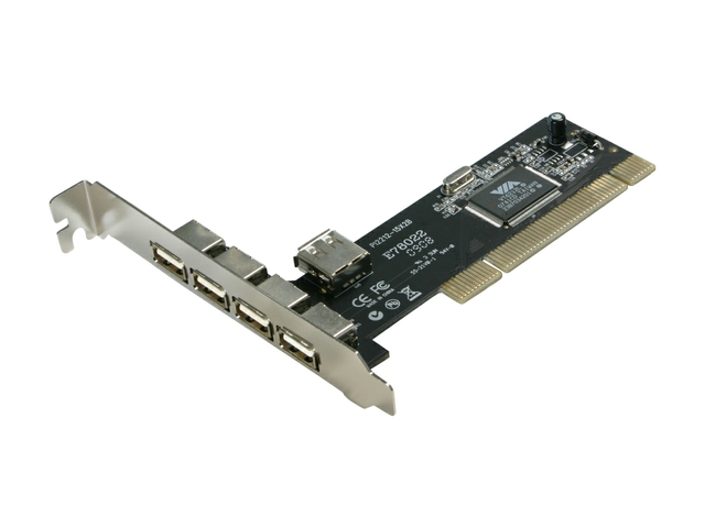 CTRL PCI USB 2.0 4P + 1 PORTA INTERNA 