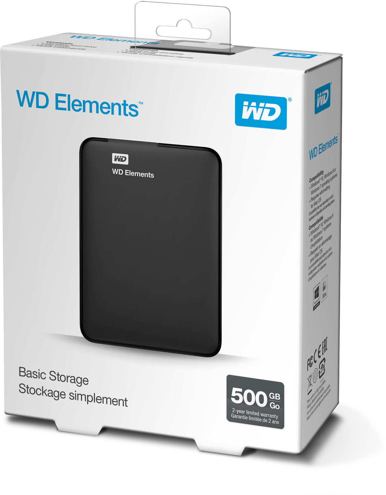 HD ESTERNO WD ELEMENTS 2.5 500GB USB3.0